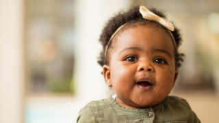 Healthy Beginnings: Cute Baby Portrait
